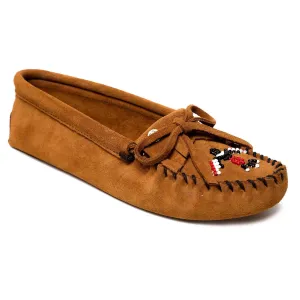 Minnetonka Thunderbird Animikii Softsole Suede - Womens Moccasin