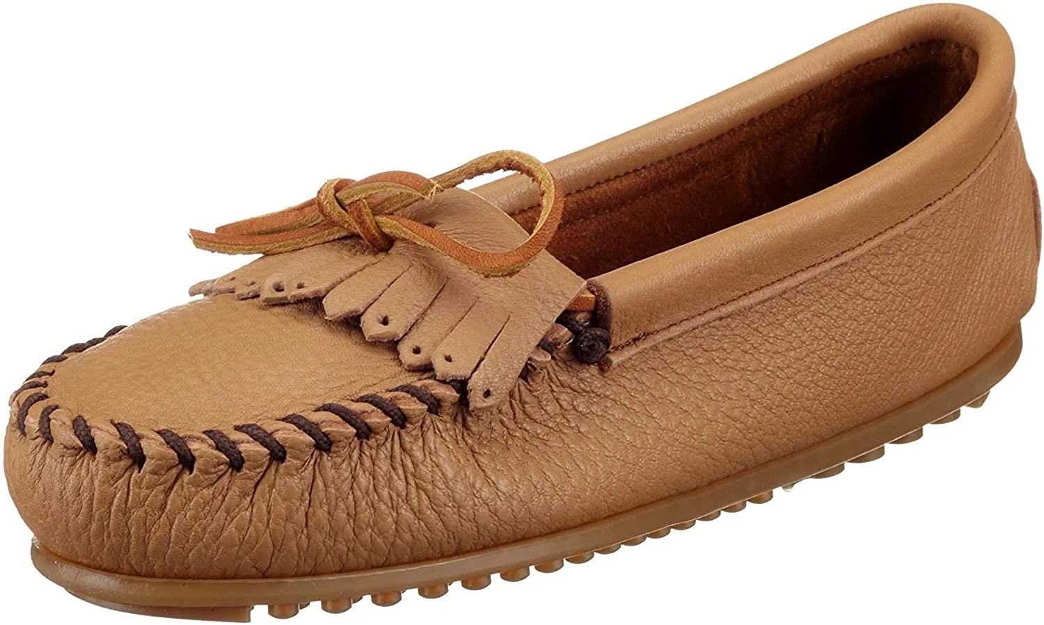 Minnetonka Women's Deerskin Kilty Moccasin