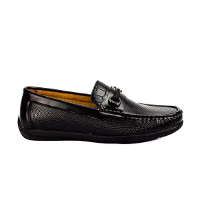 MX 24396 BLACK/DARK-BROWN CASUAL LOAFERS