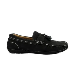 MX 24399 BLACK/DARK-BROWN CASUAL LOAFERS