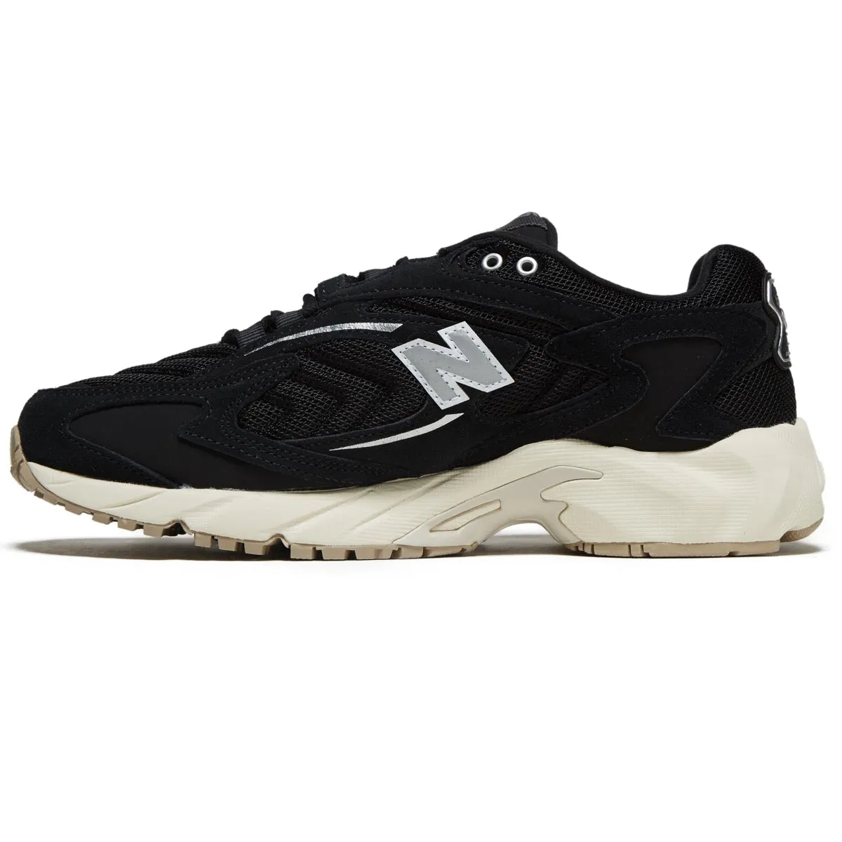 New Balance 725V1 Shoes - Black/Metallic Silver/Angora