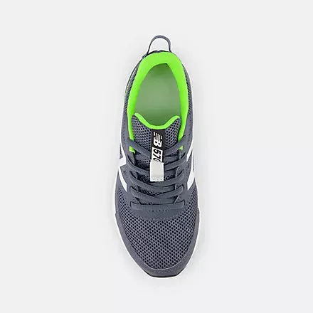 NEW BALANCE KID'S 570V3 GREY/GREEN RUNNING SHOES