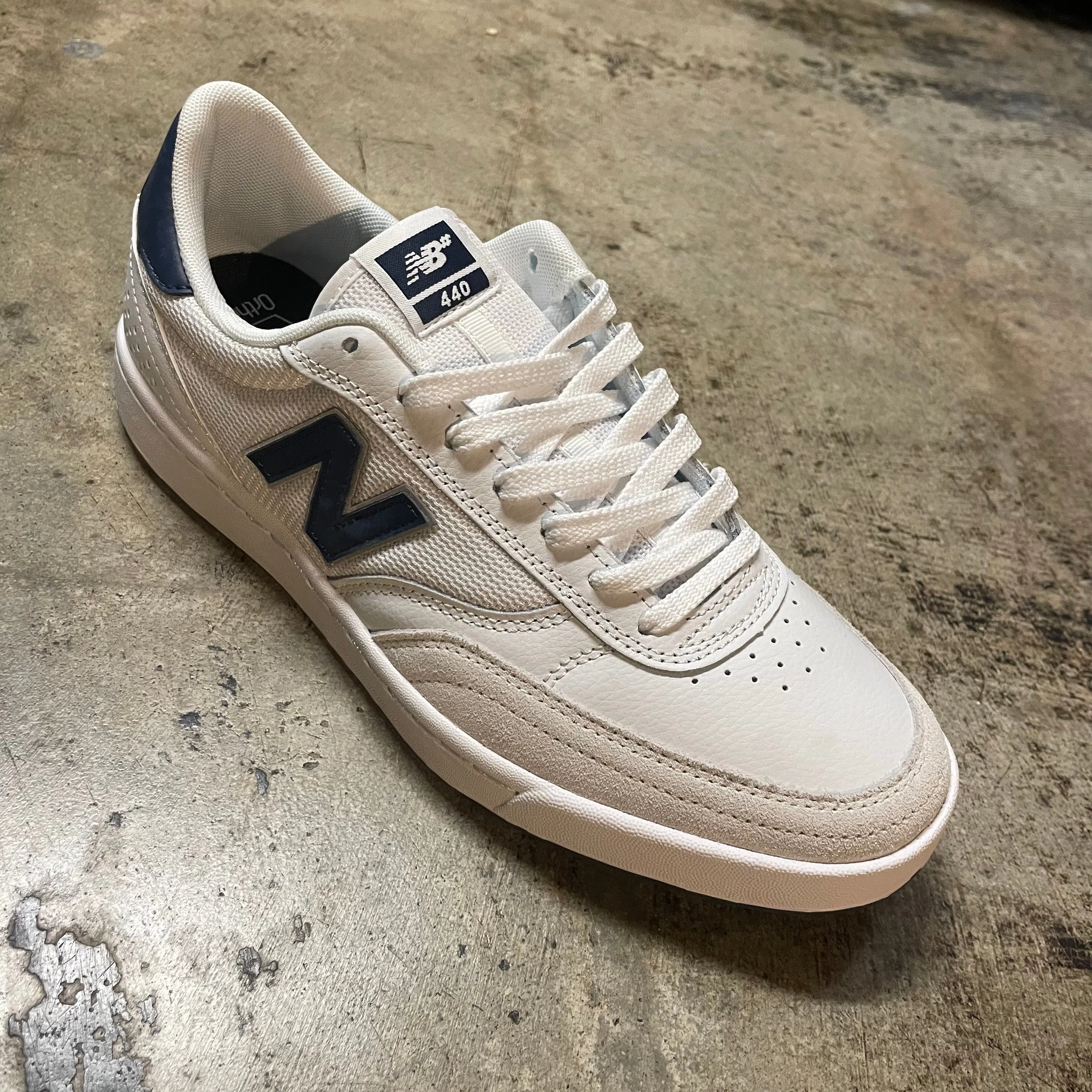 NEW BALANCE NUMERIC 440 (WHITE/NAVY) NM440ZTS