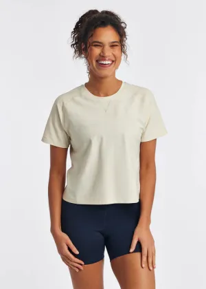 Oiselle | Lux Boxy Short Sleeve | Women's | Ivory