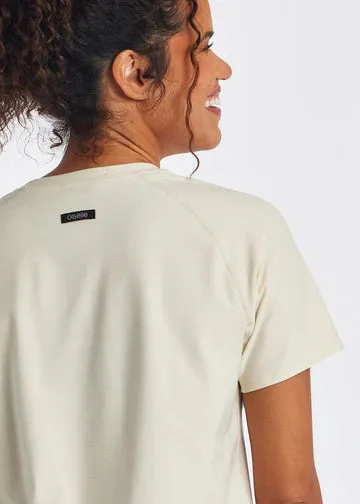 Oiselle | Lux Boxy Short Sleeve | Women's | Ivory