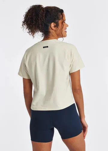 Oiselle | Lux Boxy Short Sleeve | Women's | Ivory