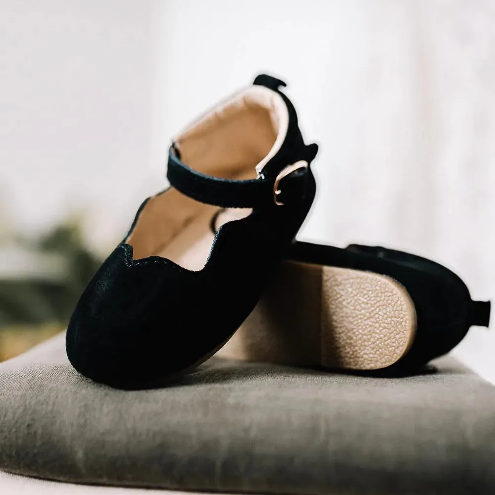 Olivia - Black Suede