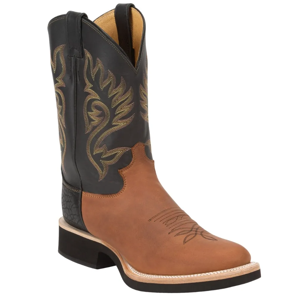 Paluxy Embroidered Round Toe Cowboy Boots