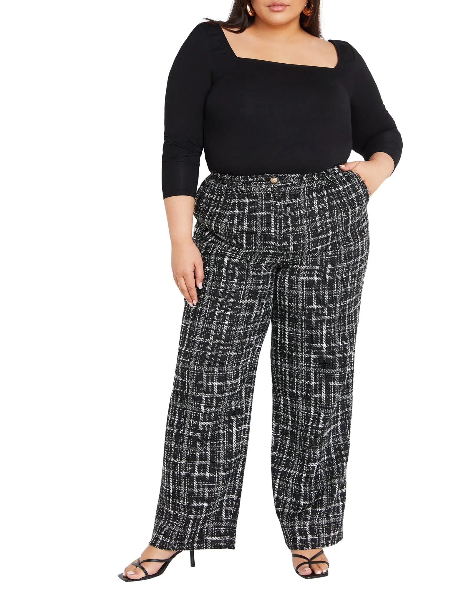 Piper Check Pant | Black Check