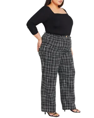 Piper Check Pant | Black Check