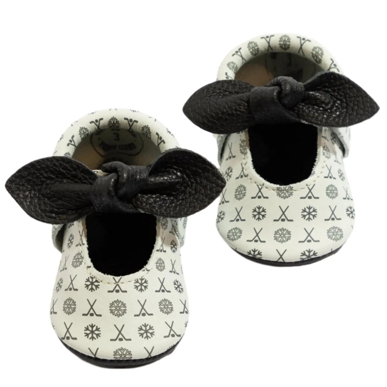 Power Play Knotted Bow Baby Shoe