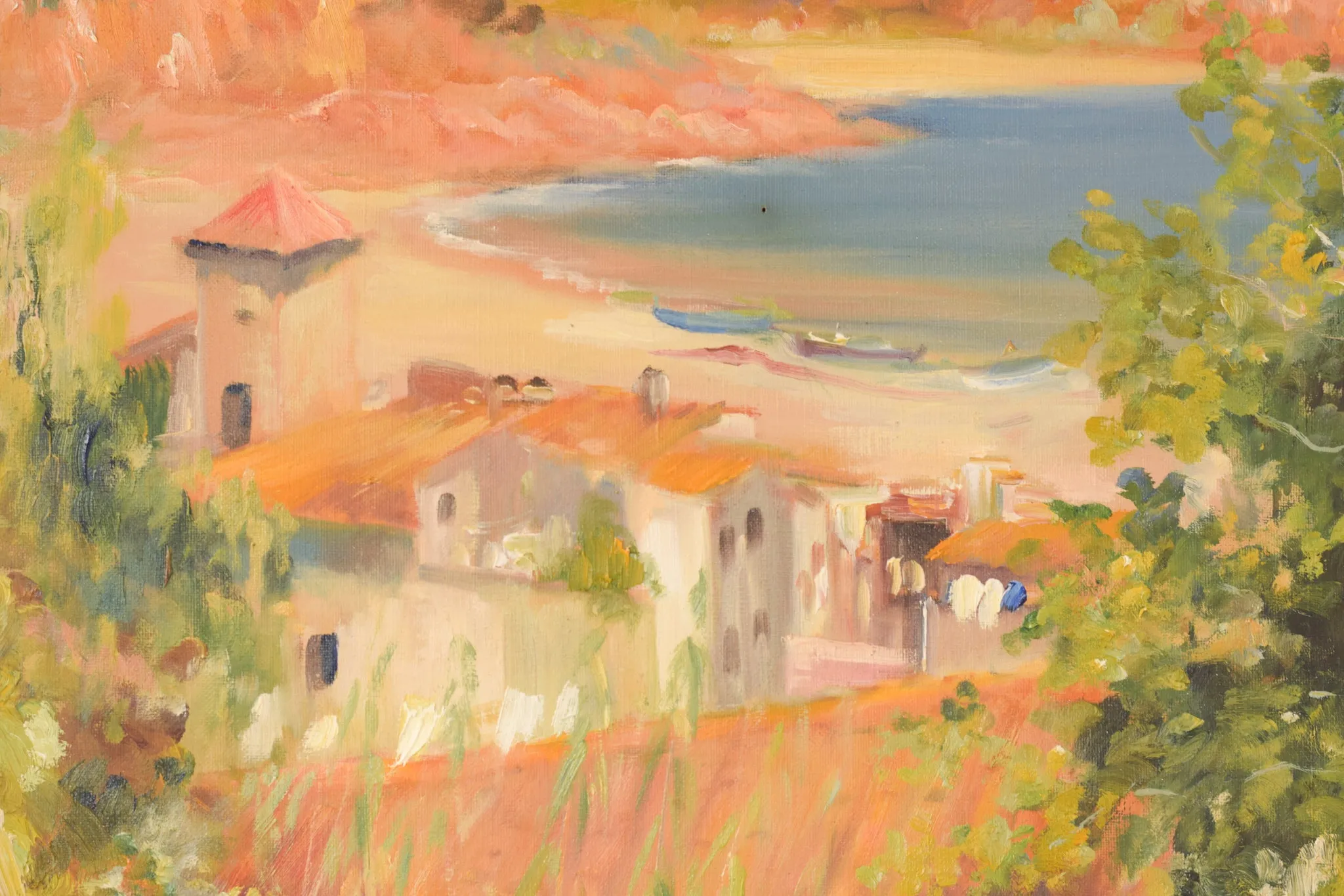 Rafael Sarabia Benitez - Impressionist Seaside Landscape