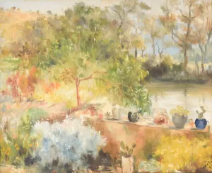 Rafael Sarabia Benitez (Spanish, b. 1908) - Impressionist Summer Garden