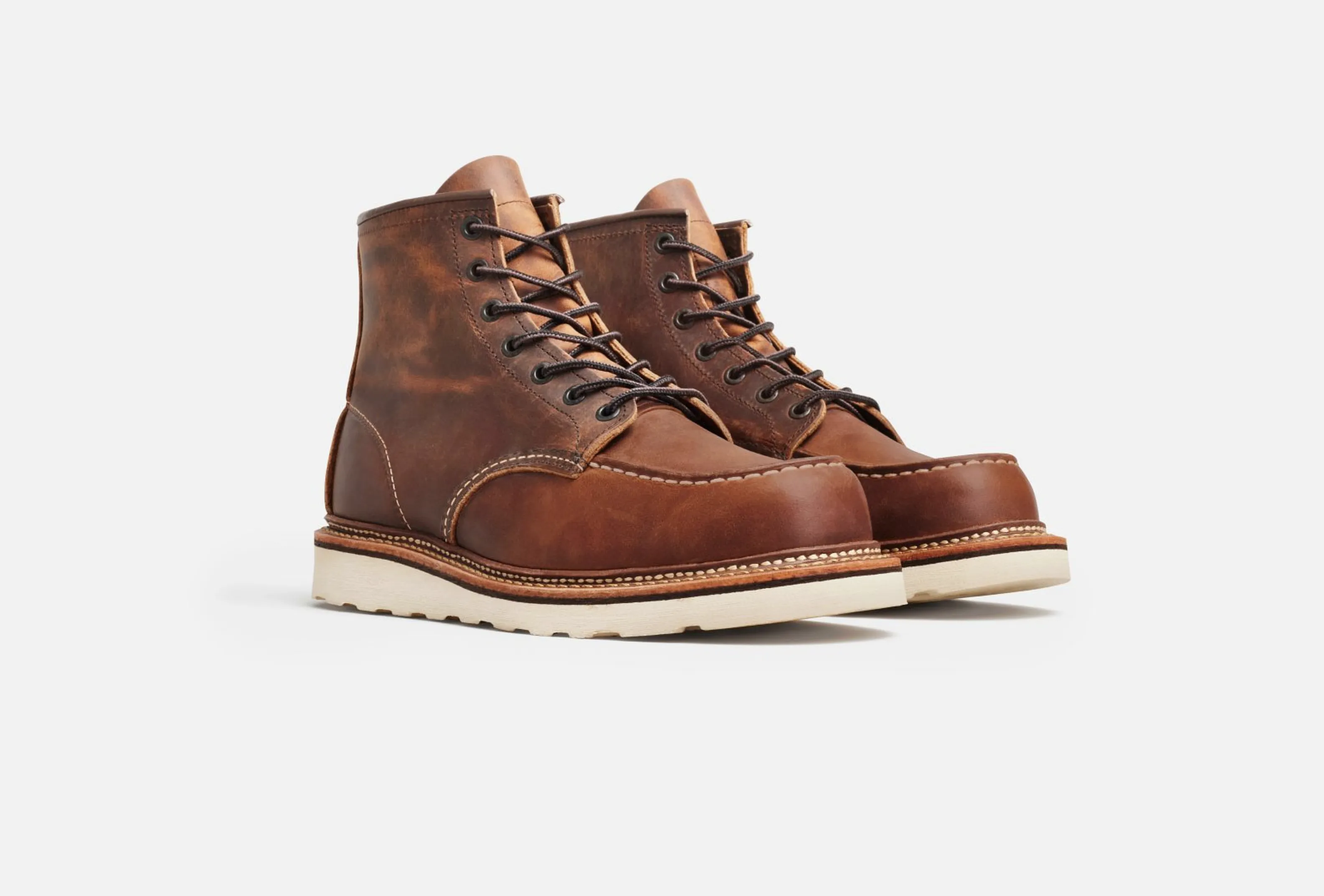 Red Wing Heritage 1907 Classic Moc Style in Copper Rough & Tough Leather