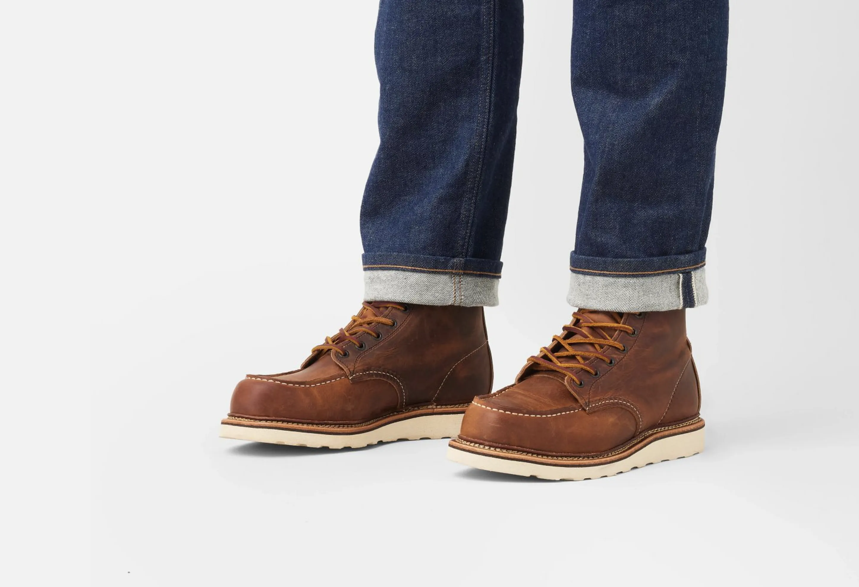 Red Wing Heritage 1907 Classic Moc Style in Copper Rough & Tough Leather