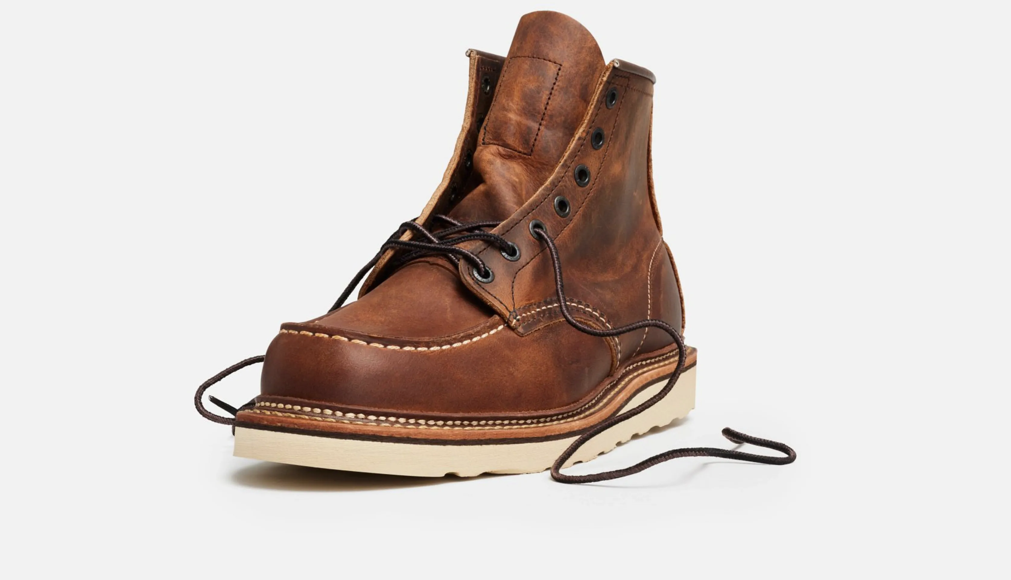 Red Wing Heritage 1907 Classic Moc Style in Copper Rough & Tough Leather