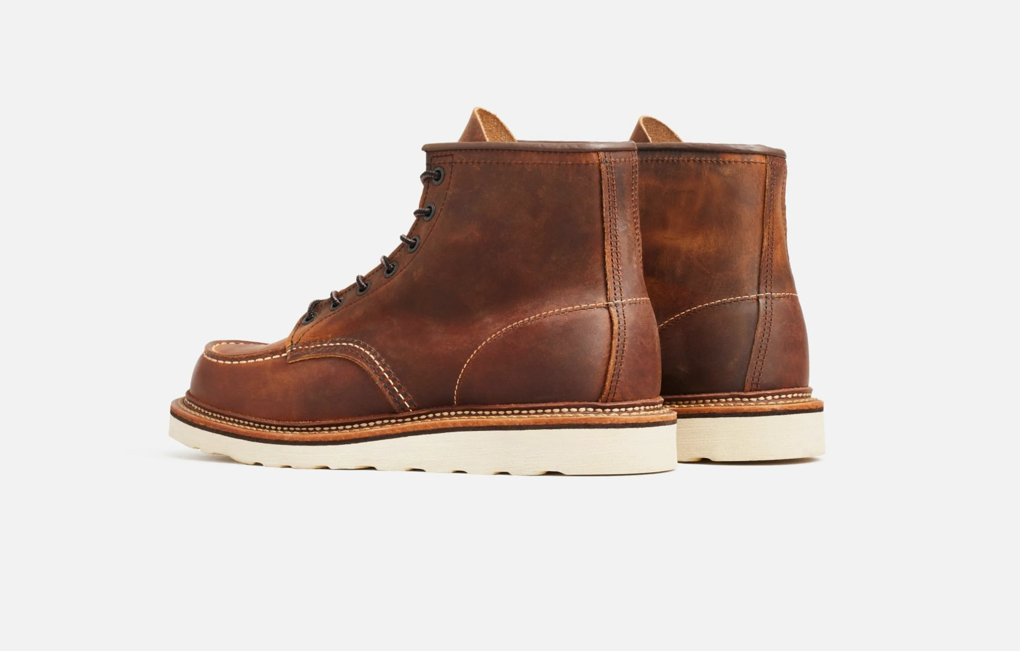 Red Wing Heritage 1907 Classic Moc Style in Copper Rough & Tough Leather