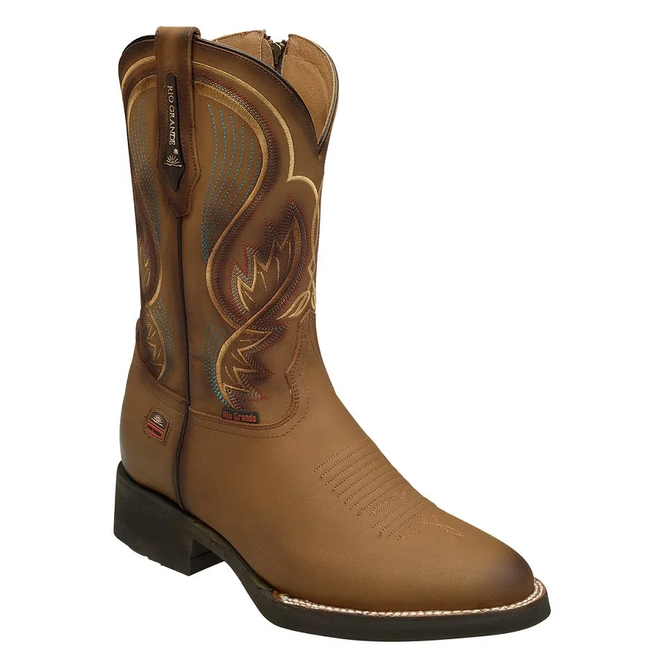 Rio Grande Men's Carson Western Boots with Zip