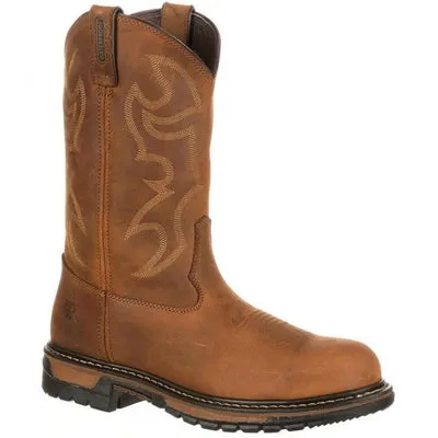 Rocky 2809 Original Ride 8" Branson Steel Toe Waterproof Western Pull On Boots