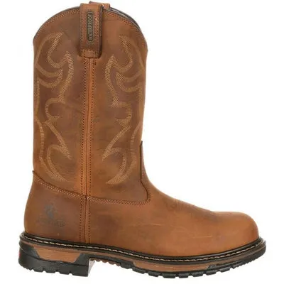 Rocky 2809 Original Ride 8" Branson Steel Toe Waterproof Western Pull On Boots