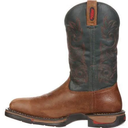 Rocky Men's Long Range Waterproof Western Work Boot - Brown  - FQ0008656