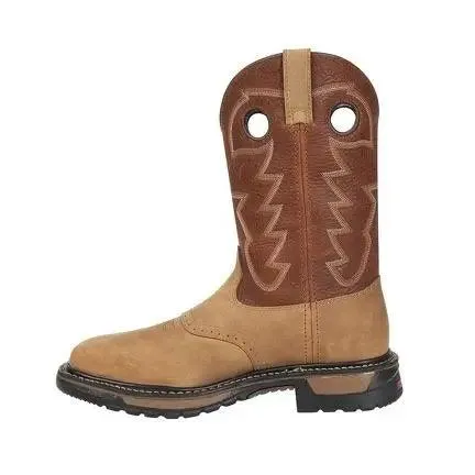 Rocky Men’s Original Ride Steel Toe Waterproof Western Boot RKYW041