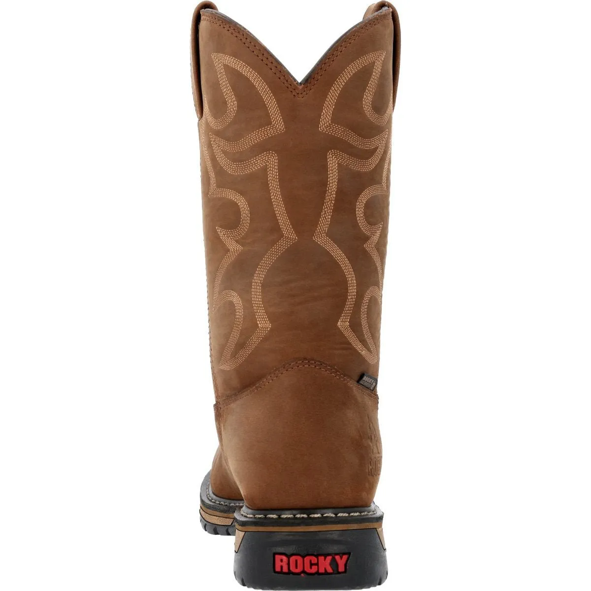 Rocky Original Ride Men's USA Western Waterproof Boots Rkw0420 In Brown