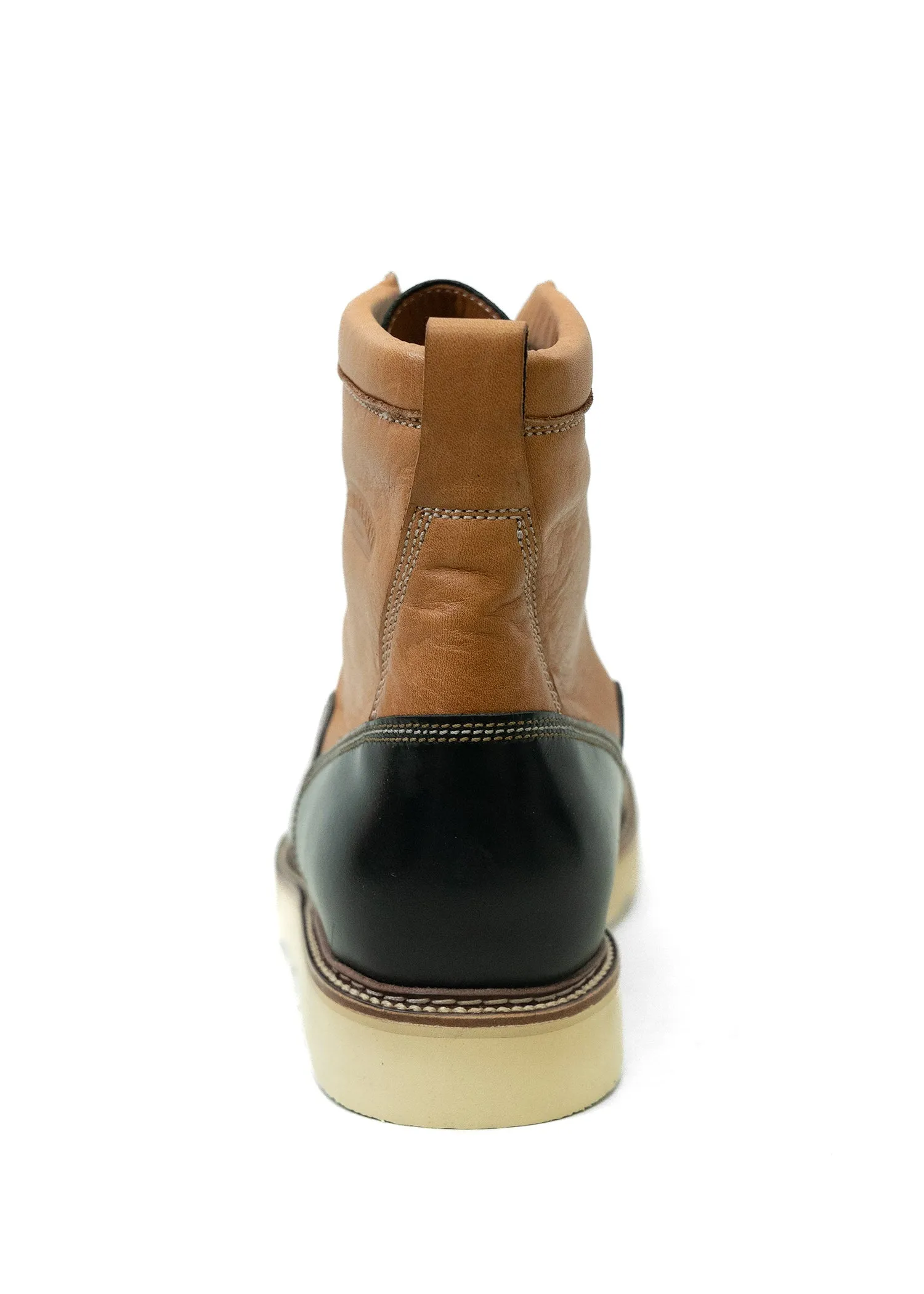 Sandmann Bozeman Boot in Black/Whiskey Cowhide