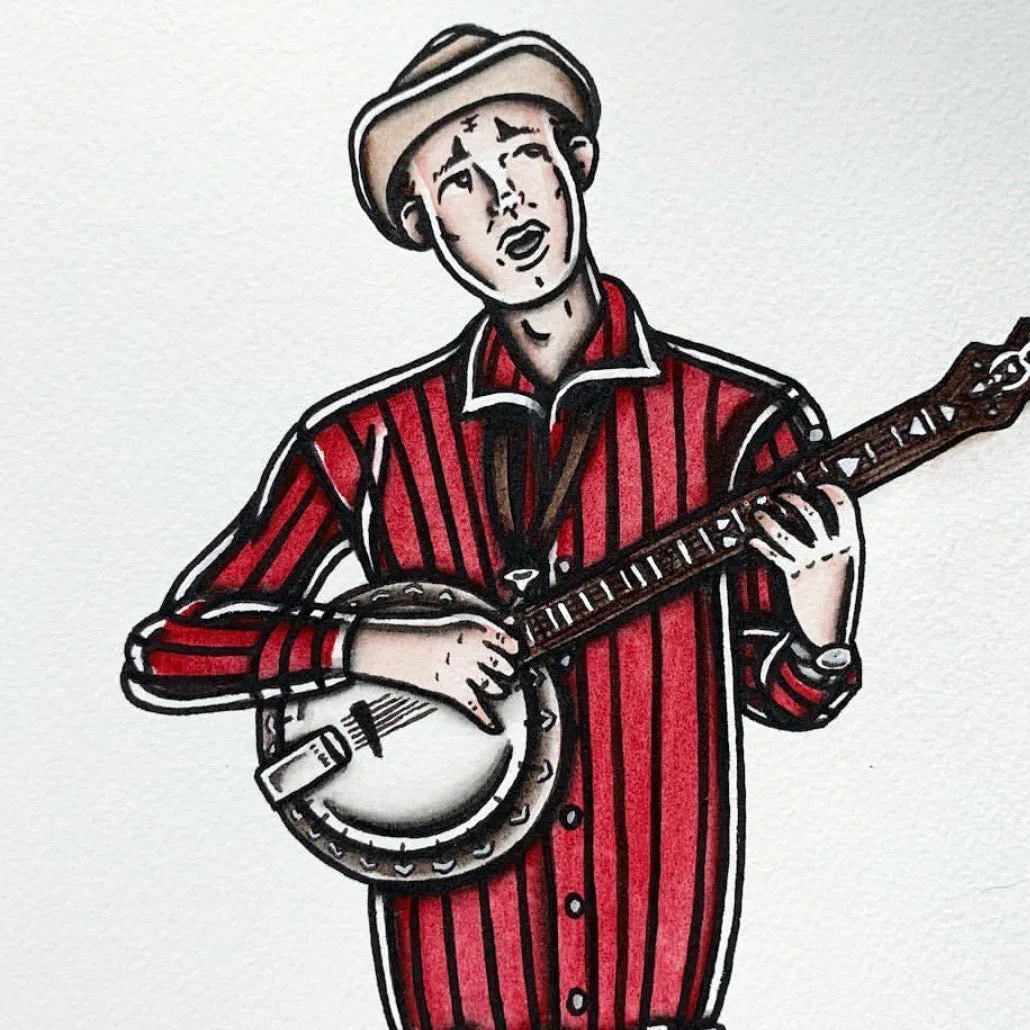 Stringbean Original Painting