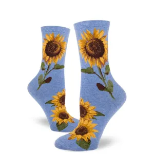 Sunflowers (Denim Blue) Women's Crew