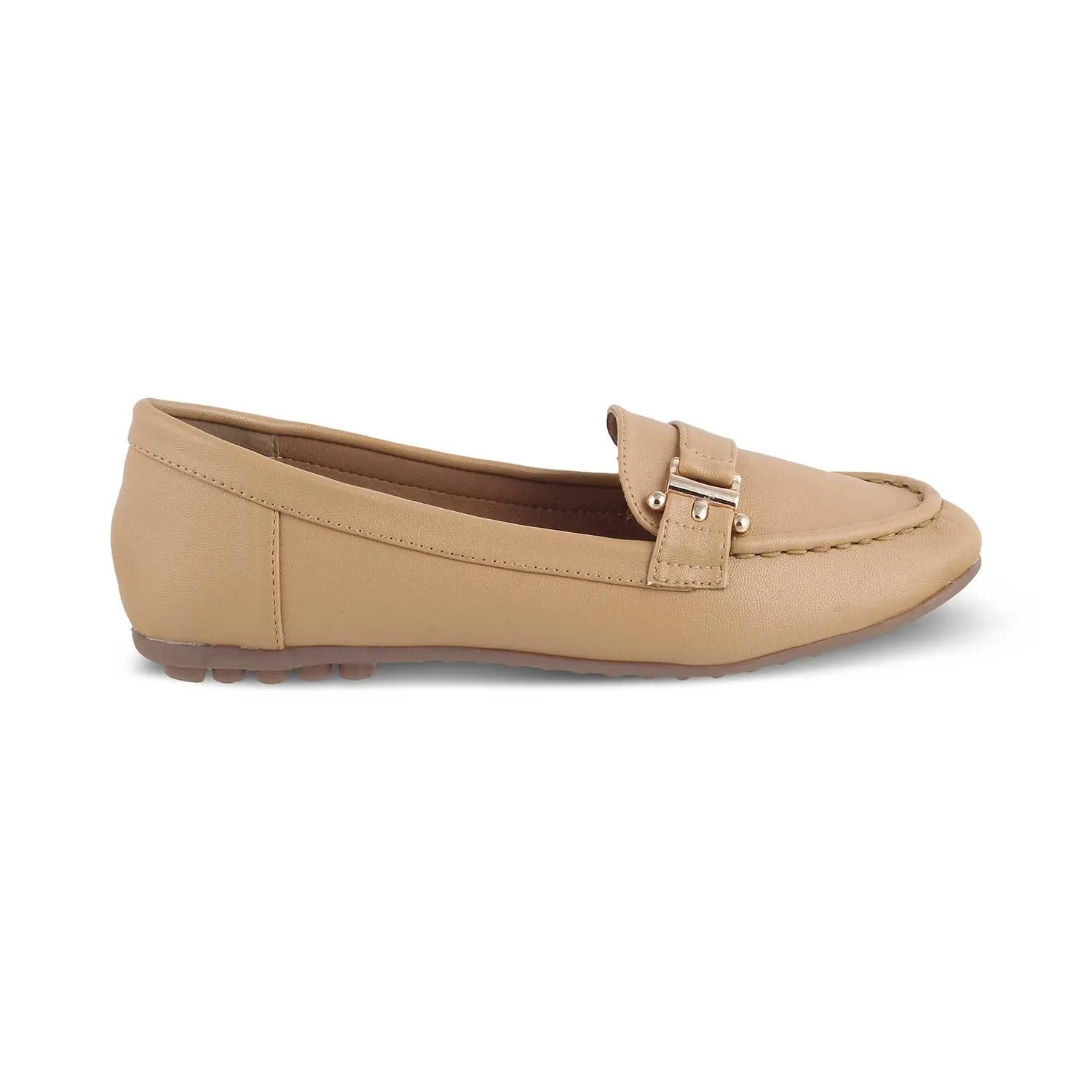 The Lativa Beige Women's Dress Loafers Tresmode