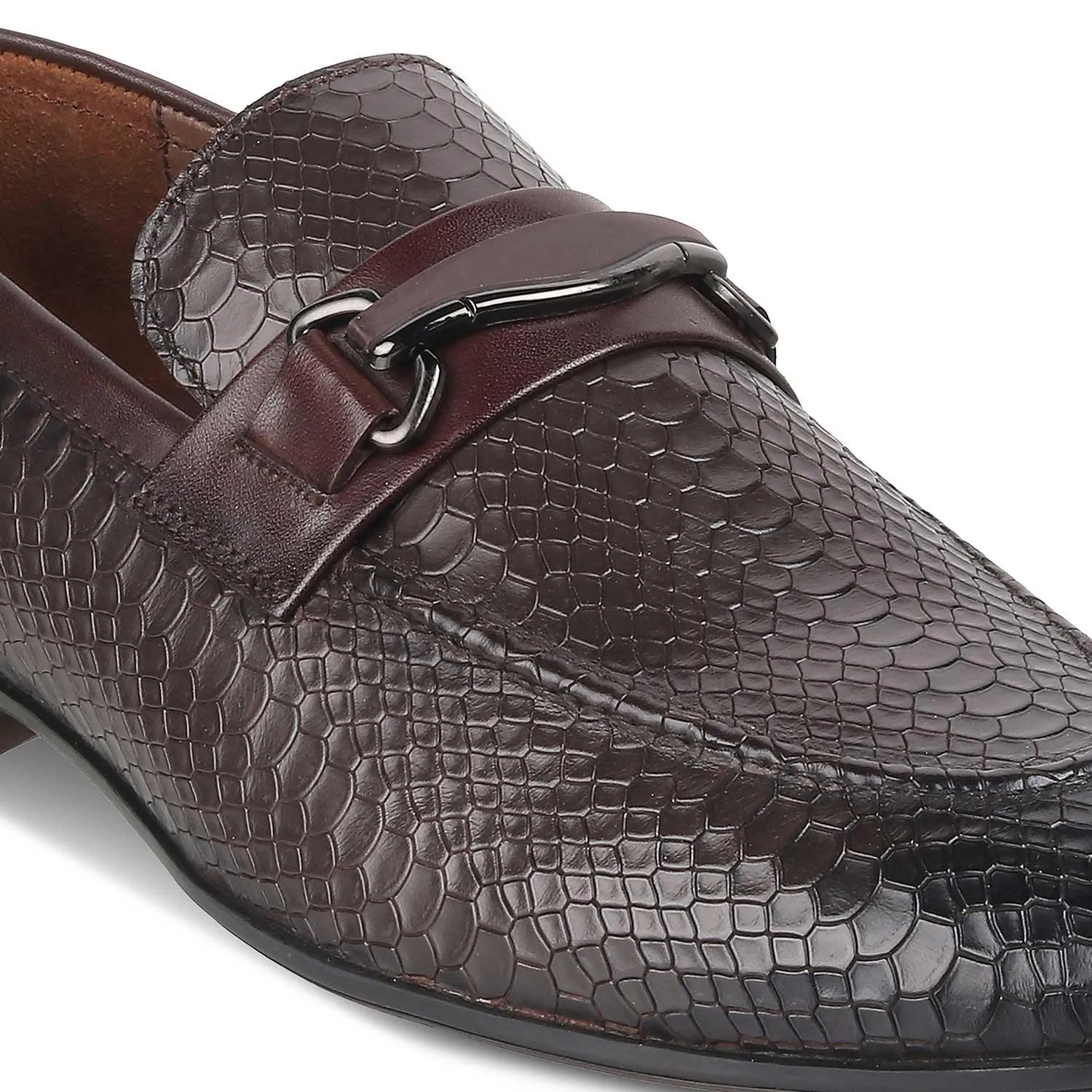 The Rytom Brown Men's Leather Loafers Tresmode