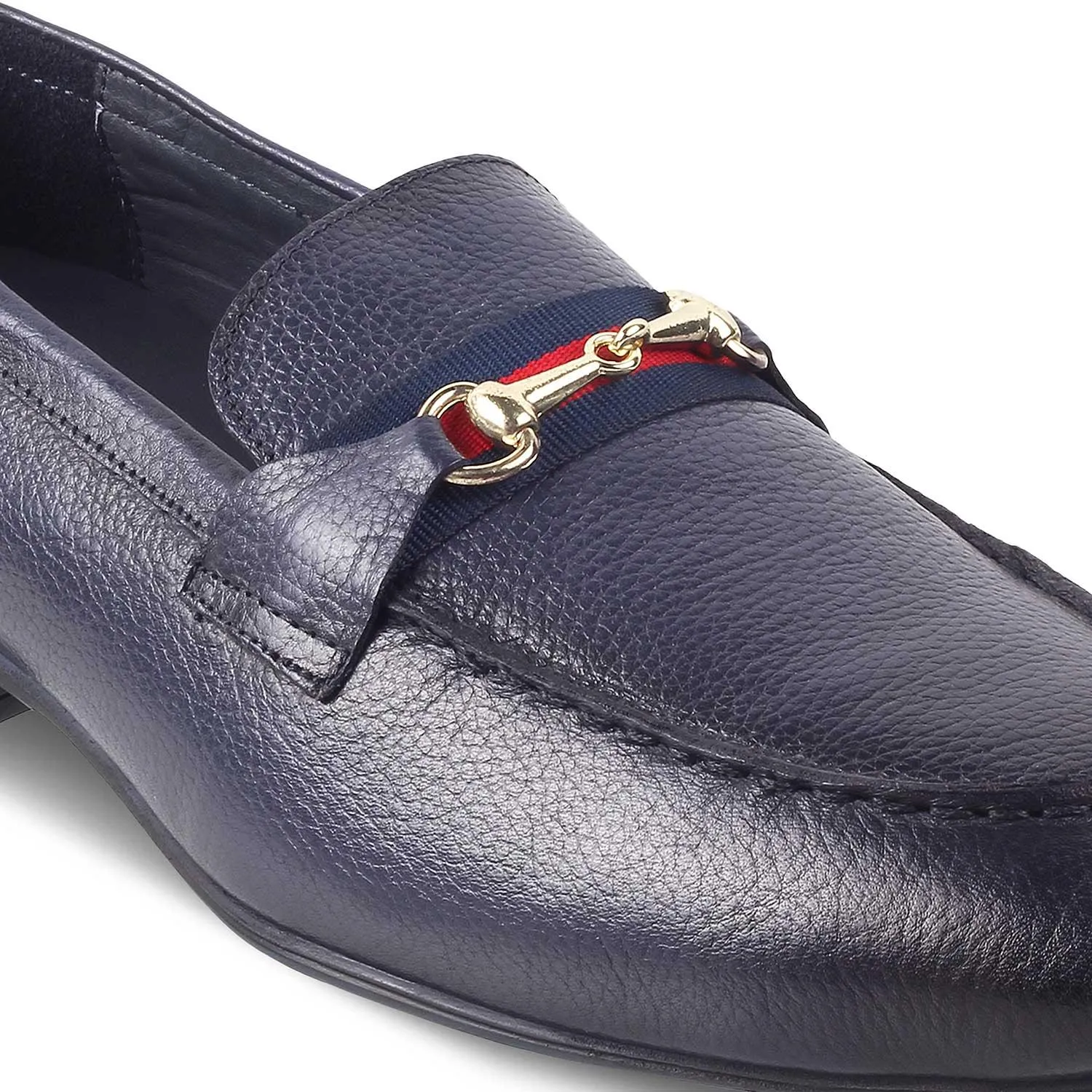 The Sen Blue Men's Leather Loafers Tresmode