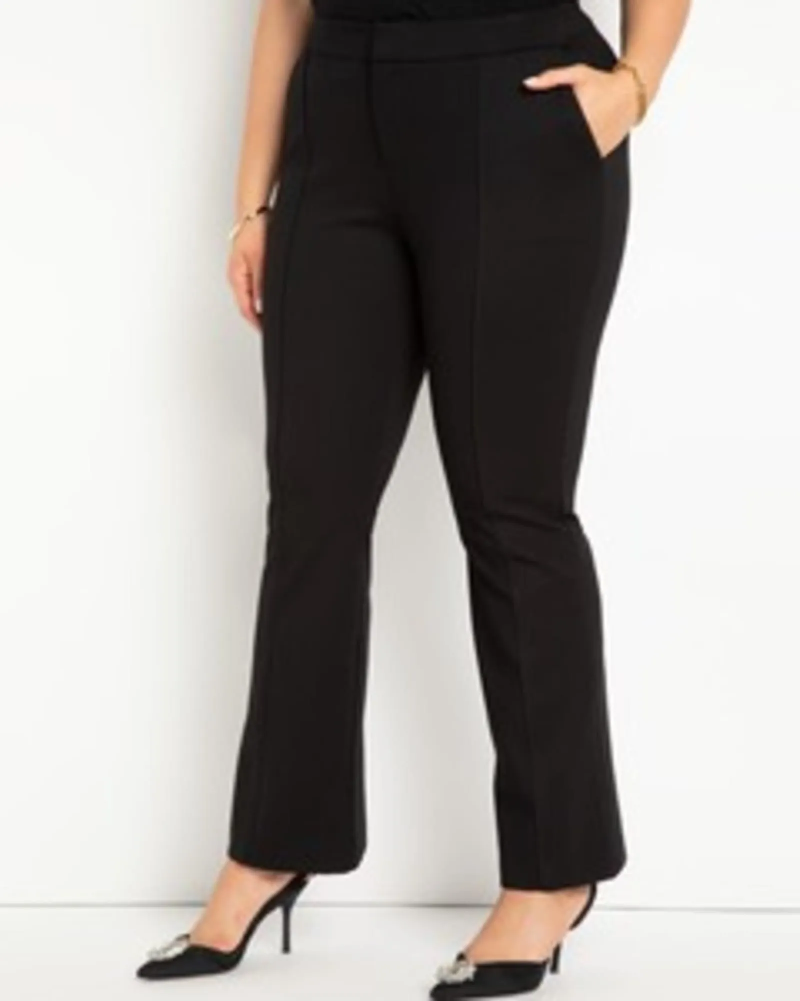 The Ultimate Suit Flare Leg Pant | Black