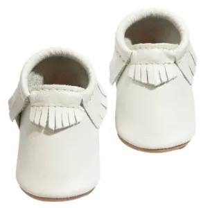 Toasted Bright White Moccasin Baby Shoe