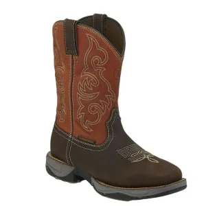 'Tony Lama' Men's Junction WP Steel Toe - Ruby Red / Chocolate Buff