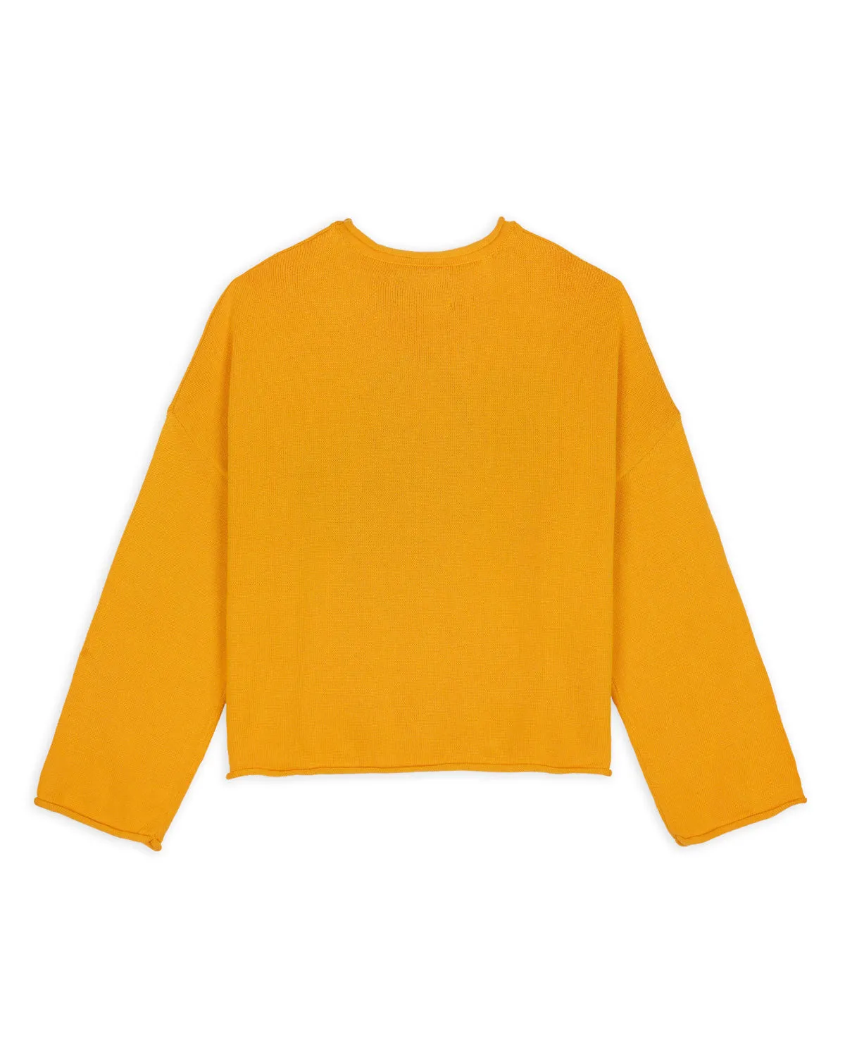 Tough Luck Oversized Boxy Sweater - Mustard