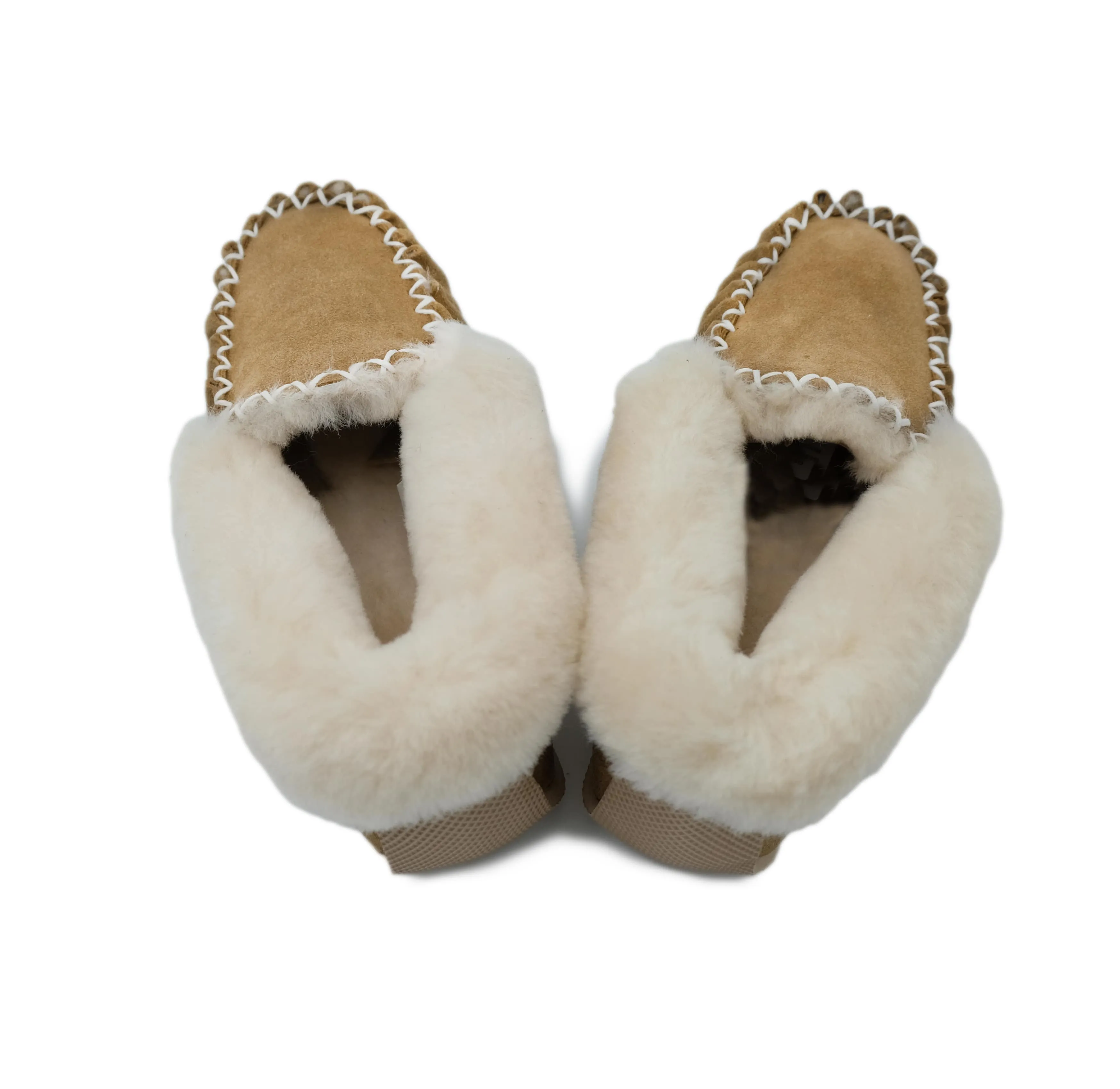 Traditional Sheepskin Moccasins with Heel Support - Men's/Women's