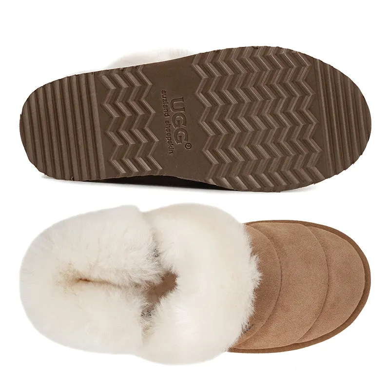 UGG Premium Fluffy Platform Scuff