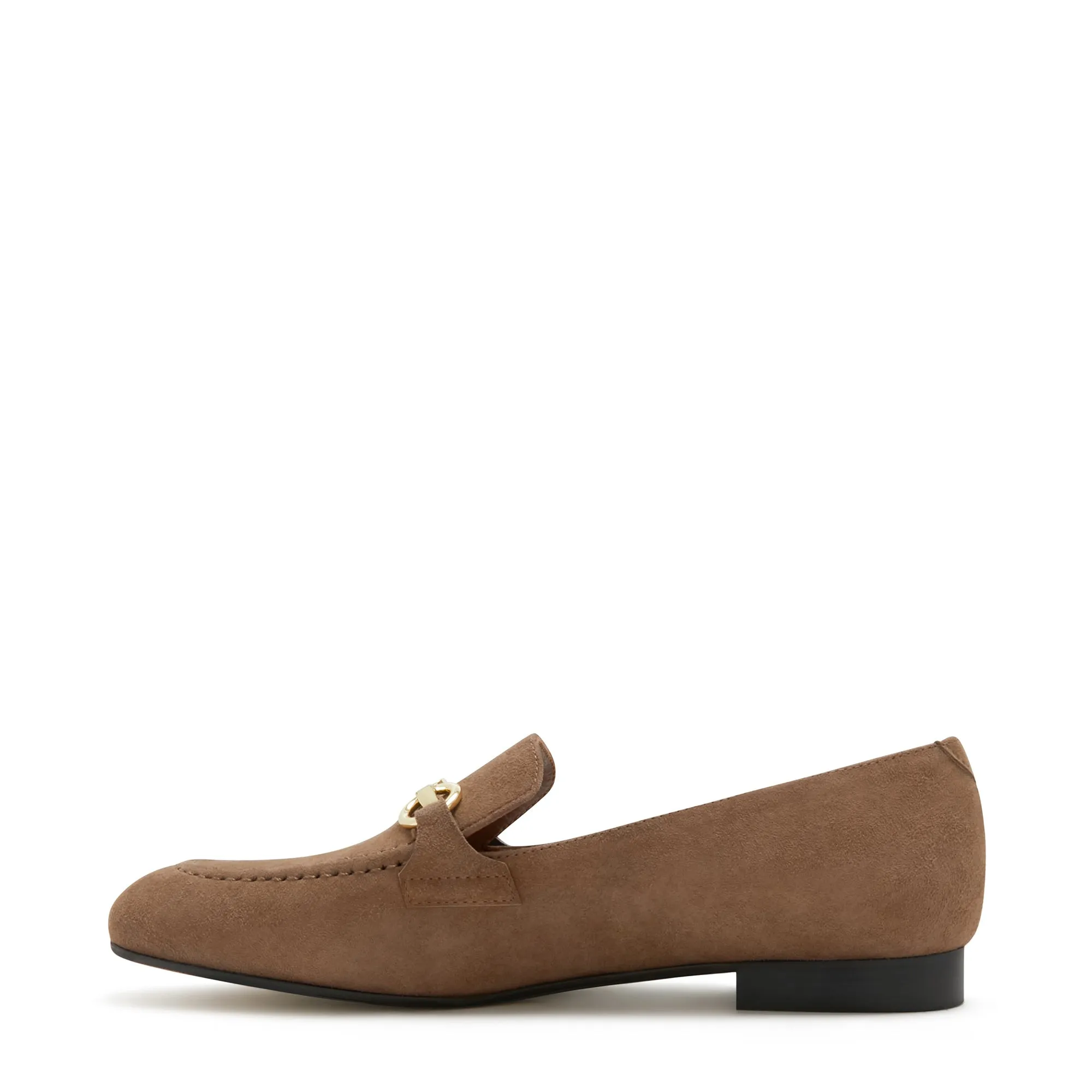 Vendôme Fleur taupe suede loafers