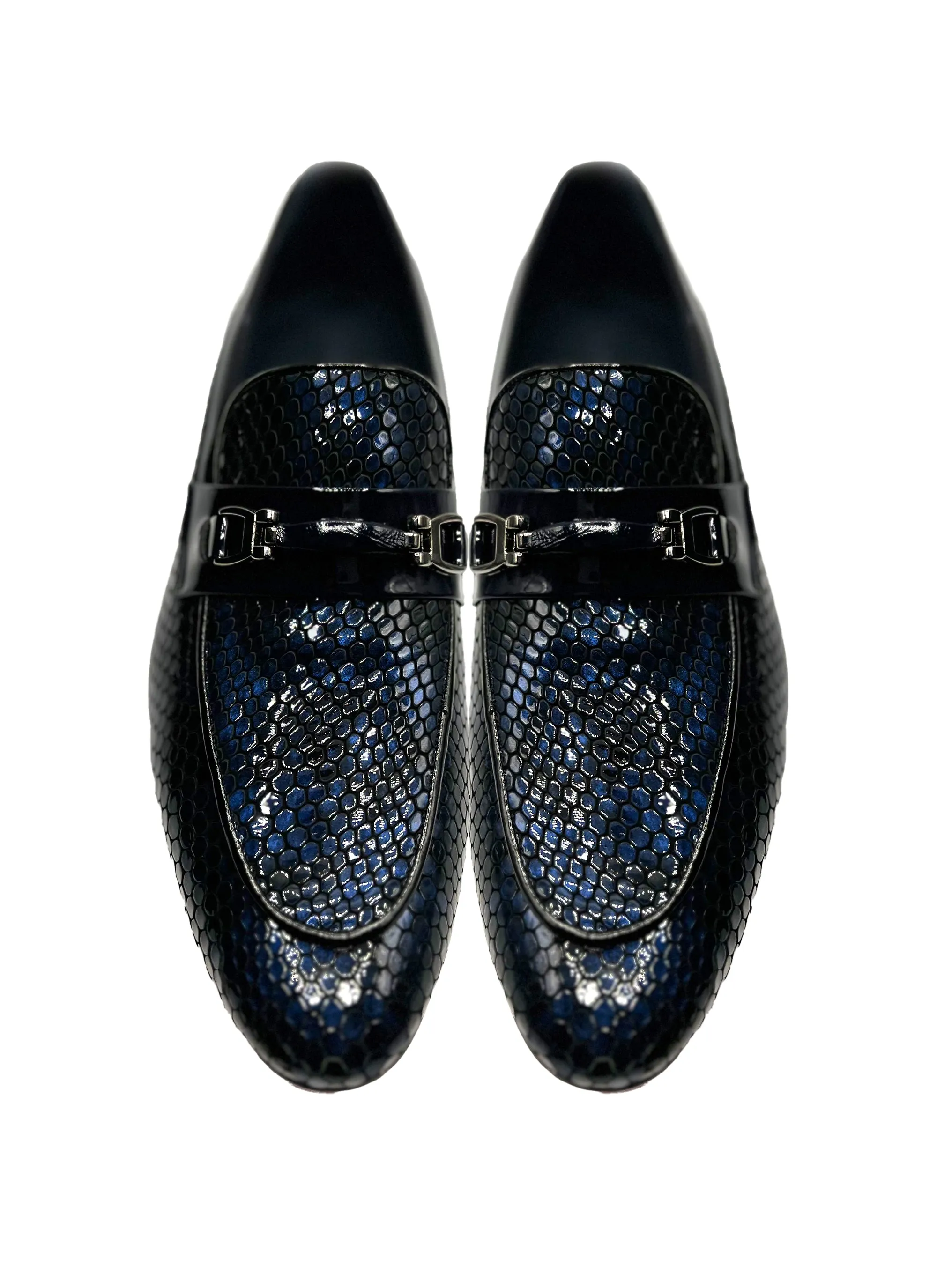 Vercini Exotic Skin Texture Loafers