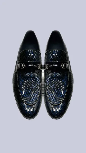 Vercini Exotic Skin Texture Loafers