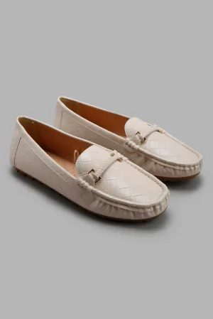 Women Beige Moccasin