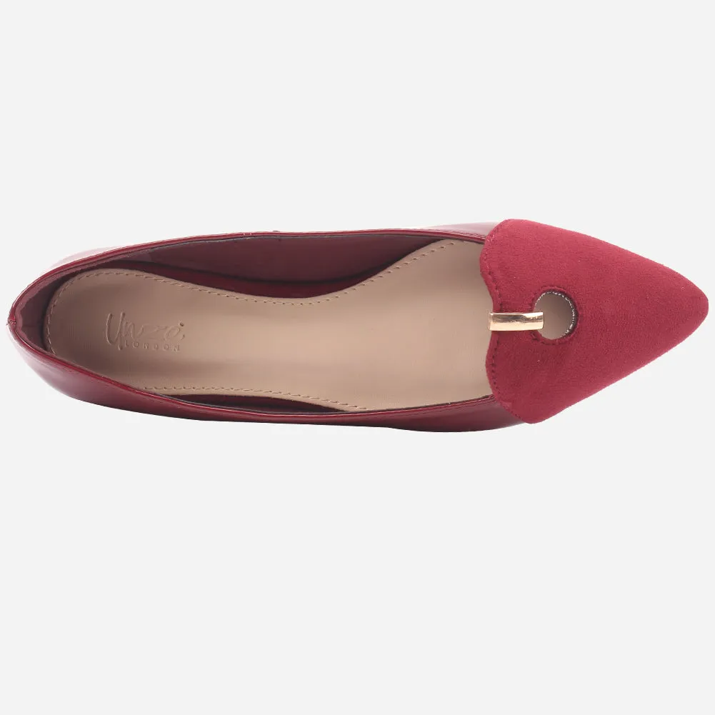 Women "ANNIE" Comfort Two Tone Pump Shoes