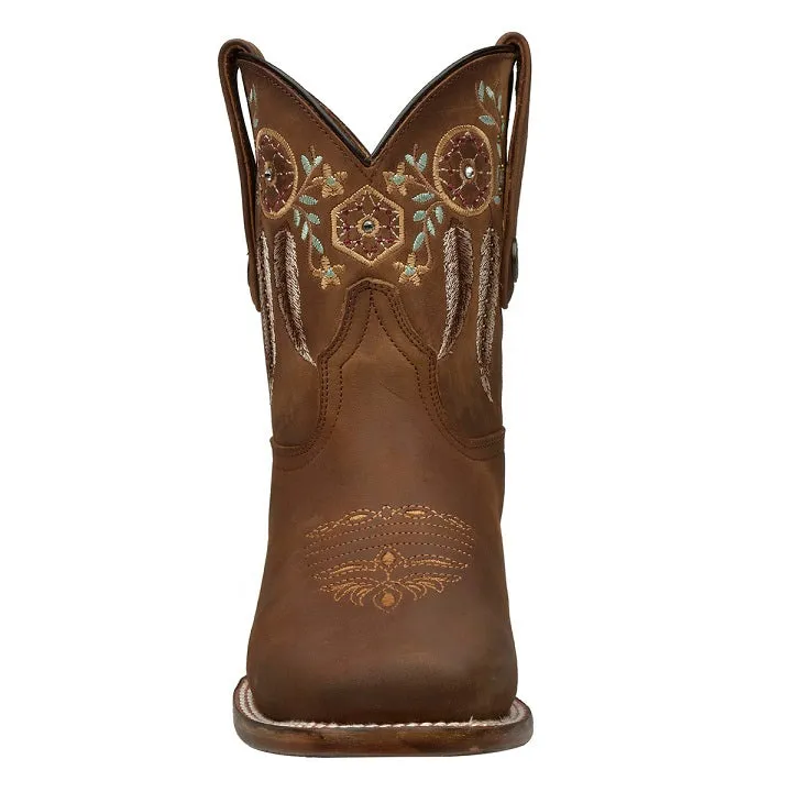 Women's Cowboy Comfortable Bootie Bohemian Embroidered Indiana