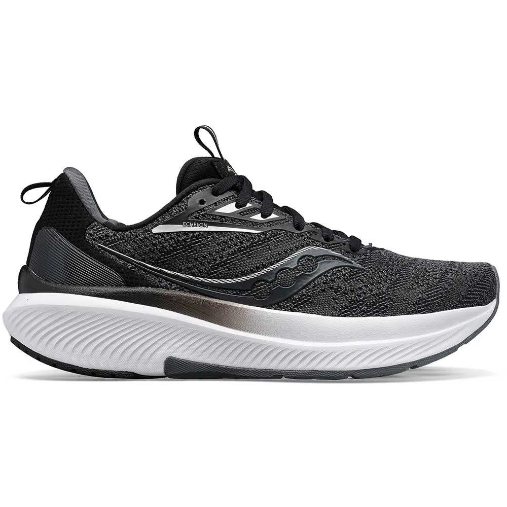 Women's Echelon 9 Running Shoe- Black/White- Regular (B)