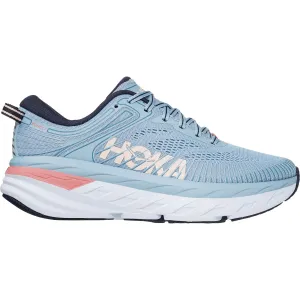 Women's Hoka One One Bondi 7 Blue Fog/Ombre Blue Mesh