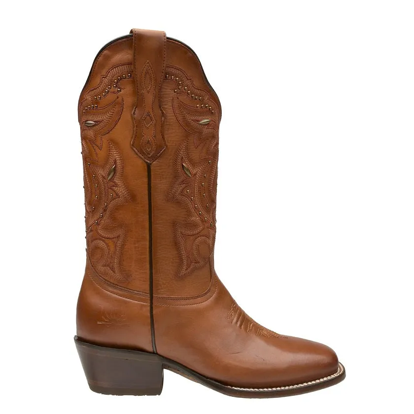 Women's Mía Western Embroidery Cowgirl Boots - Square Toe