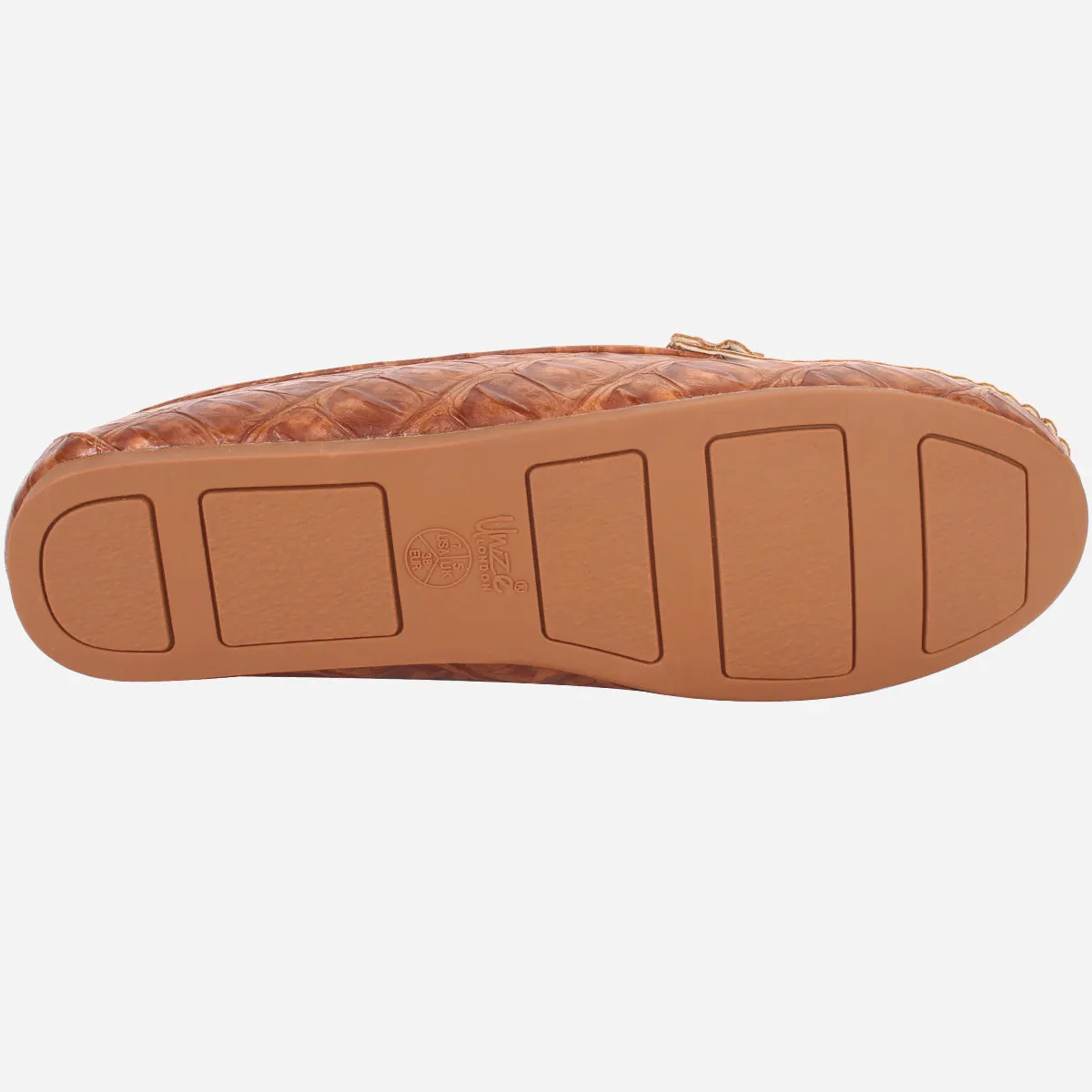 Womens "TRACEY" Flat Comfy Slide In Moccasins